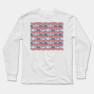 Cat Pattern Long Sleeve T-Shirt